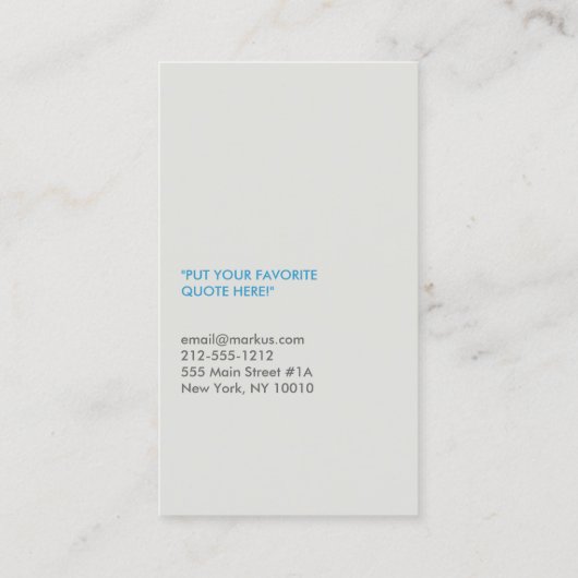 DESIGNER SCRIBBLE No. 4名刺 名刺 (裏面)