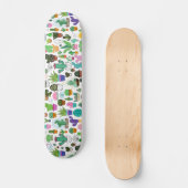 Designer Succulent Plant Cactus Skateboard Deck    スケートボード (正面)