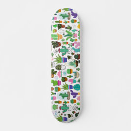 Designer Succulent Plant Cactus Skateboard Deck    スケートボード