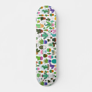 Designer Succulent Plant Cactus Skateboard Deck    スケートボード