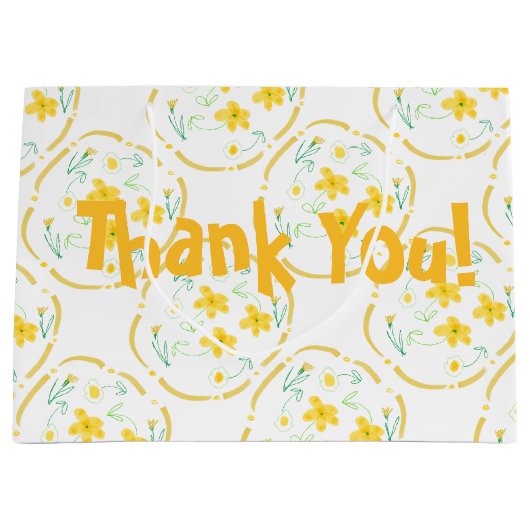 Designer Thank You抱き枕 ラージペーパーバッグ (正面)