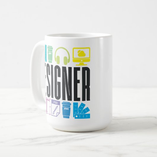 Designer Tools コーヒーマグカップ (正面左)