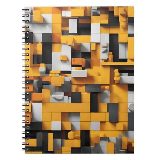 Designer's Notebook はっきりした with Yellow and Black ノートブック (正面)