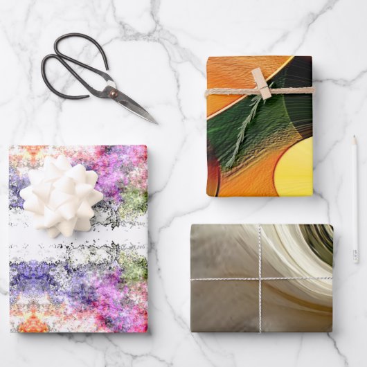 "Designer's Playground" 3 pc. set Wrapping Paper ラッピングペーパーシート (正面)