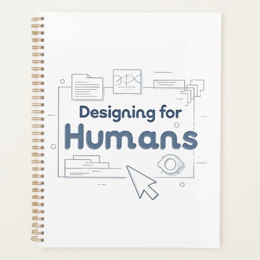 Designing for Humans – 毎週のプランナー プランナー手帳 (正面)