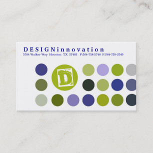 DESIGNInnovationの[青い]名刺 名刺