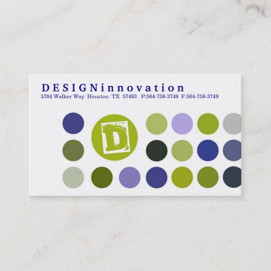 DESIGNInnovation [青]名刺 名刺 (正面)