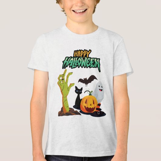 Designs Unique pour la fêtes d'Halloween トライブレンドＴシャツ (正面)