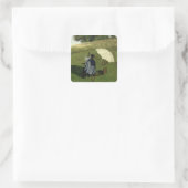 Desire Dubois絵画's in the Open Air, c.1852 スクエアシール (バッグ)