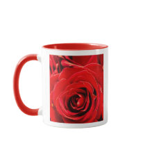 Desire Red Roses 11oz Two-Tone Mug Red