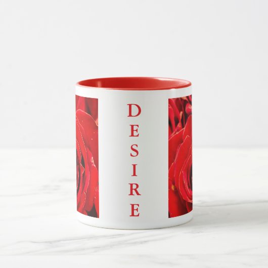 Desire Red Roses 11oz Two-Tone Mug Red マグカップ (中央)