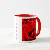 Desire Red Roses 11oz Two-Tone Mug Red マグカップ (正面右)