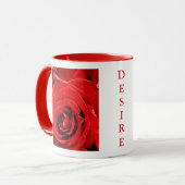 Desire Red Roses 11oz Two-Tone Mug Red マグカップ (正面左)