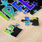 「DESIREE」名、おもしろい「ハッピーバースデー」 ジグソーパズル (側面)