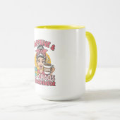 Desk Chaos + Hot Coffee – Women's Motivational Mug マグカップ (正面右)