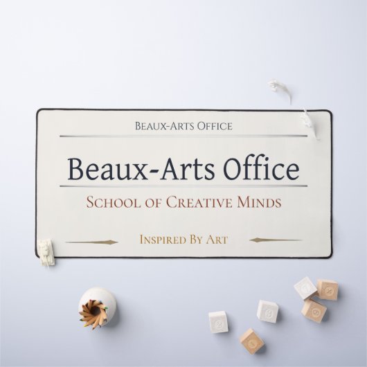 Desk Mat Beaux Arts Office School Mouse Pad デスクマット (キッズテーブル)