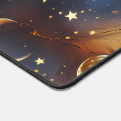 Desk Mat – Luxury Dreamy Fiery Orange Celestial  デスクマット (コーナー)