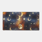 Desk Mat – Luxury Dreamy Fiery Orange Celestial  デスクマット (正面)