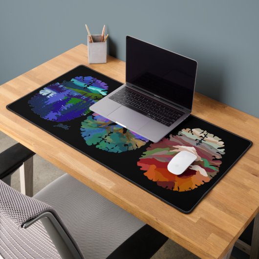 Desk Mat with Brain Art デスクマット (オフィス2)