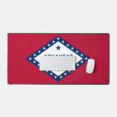 Desk Mat with flag of Arkansas, USA デスクマット (キーボード&マウス)