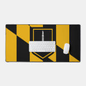 Desk Mat with flag of Baltimore, USA デスクマット (キーボード&マウス)