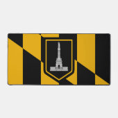 Desk Mat with flag of Baltimore, USA デスクマット (正面)