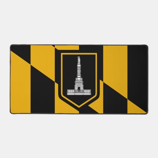 Desk Mat with flag of Baltimore, USA デスクマット (正面)
