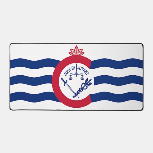 Desk Mat with flag of Cincinnati, USA デスクマット (正面)