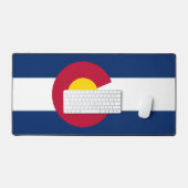Desk Mat with flag of Colorado, USA デスクマット (キーボード&マウス)