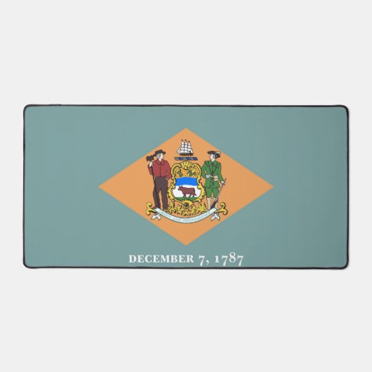 Desk Mat with flag of Delaware, USA デスクマット (正面)