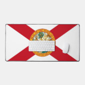 Desk Mat with flag of Florida, USA デスクマット (キーボード&マウス)