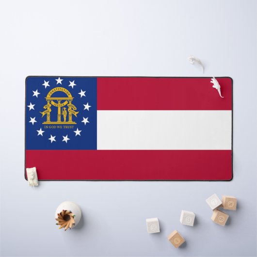 Desk Mat with flag of Georgia, USA デスクマット (キッズテーブル)
