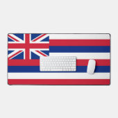 Desk Mat with flag of Hawaii, USA デスクマット (キーボード&マウス)