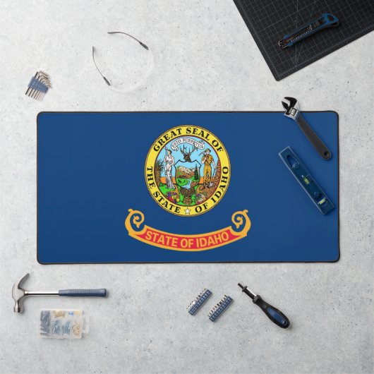 Desk Mat with flag of Idaho, USA デスクマット (ワークステーション)