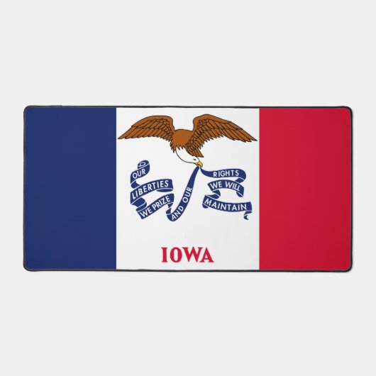Desk Mat with flag of Iowa, USA デスクマット (正面)