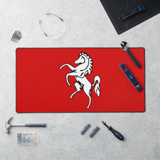 Desk Mat with flag of Kent County, UK デスクマット (ワークステーション)