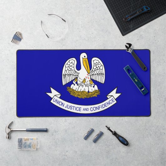 Desk Mat with flag of Louisiana, USA デスクマット (ワークステーション)