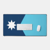 Desk Mat with flag of Minnesota, USA デスクマット (キーボード&マウス)
