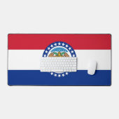 Desk Mat with flag of Missouri, USA デスクマット (キーボード&マウス)