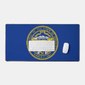 Desk Mat with flag of Nebraska, USA デスクマット (キーボード&マウス)
