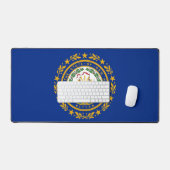 Desk Mat with flag of New Hampshire, USA デスクマット (キーボード&マウス)