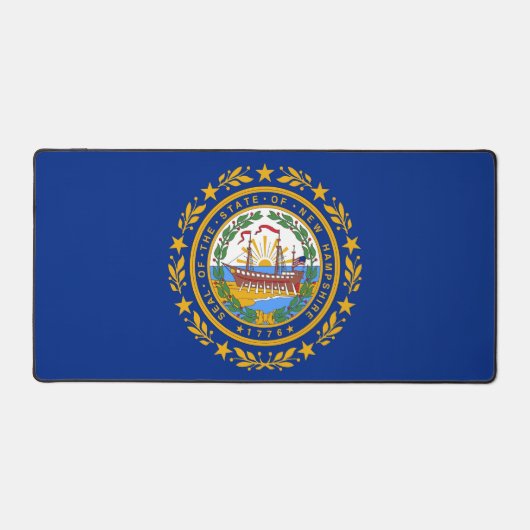 Desk Mat with flag of New Hampshire, USA デスクマット (正面)