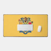 Desk Mat with flag of New Jersey, USA デスクマット (キーボード&マウス)