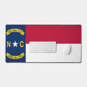 Desk Mat with flag of North Carolina, USA デスクマット (キーボード&マウス)