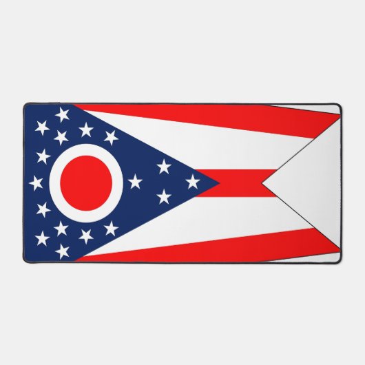 Desk Mat with flag of Ohio State, USA デスクマット (正面)