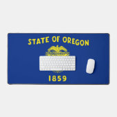 Desk Mat with flag of Oregon State, USA デスクマット (キーボード&マウス)
