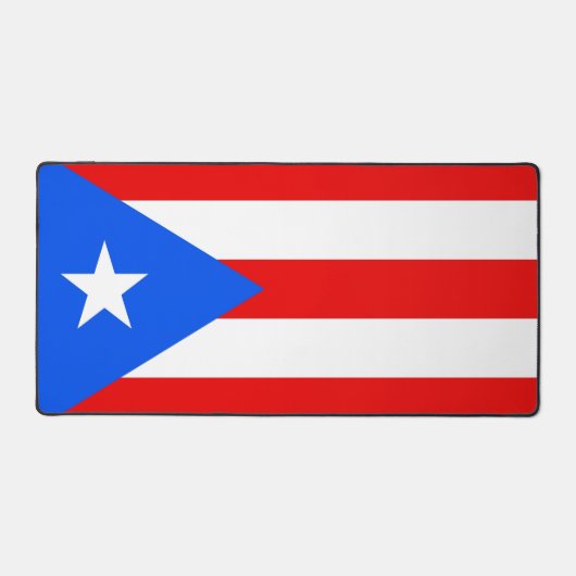 Desk Mat with flag of Puerto Rico, USA デスクマット (正面)