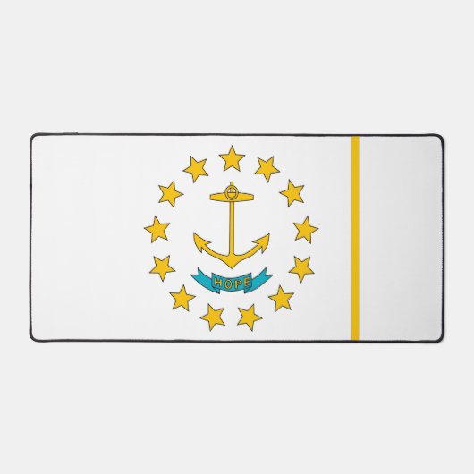 Desk Mat with flag of Rhode Island, USA デスクマット (正面)