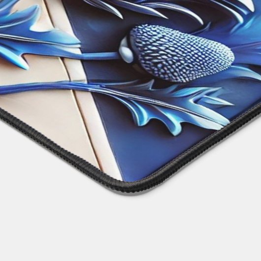 Desk Mat with flag of Scottish Thistles デスクマット (コーナー)