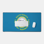 Desk Mat with flag of South Dakota, USA デスクマット (キーボード&マウス)